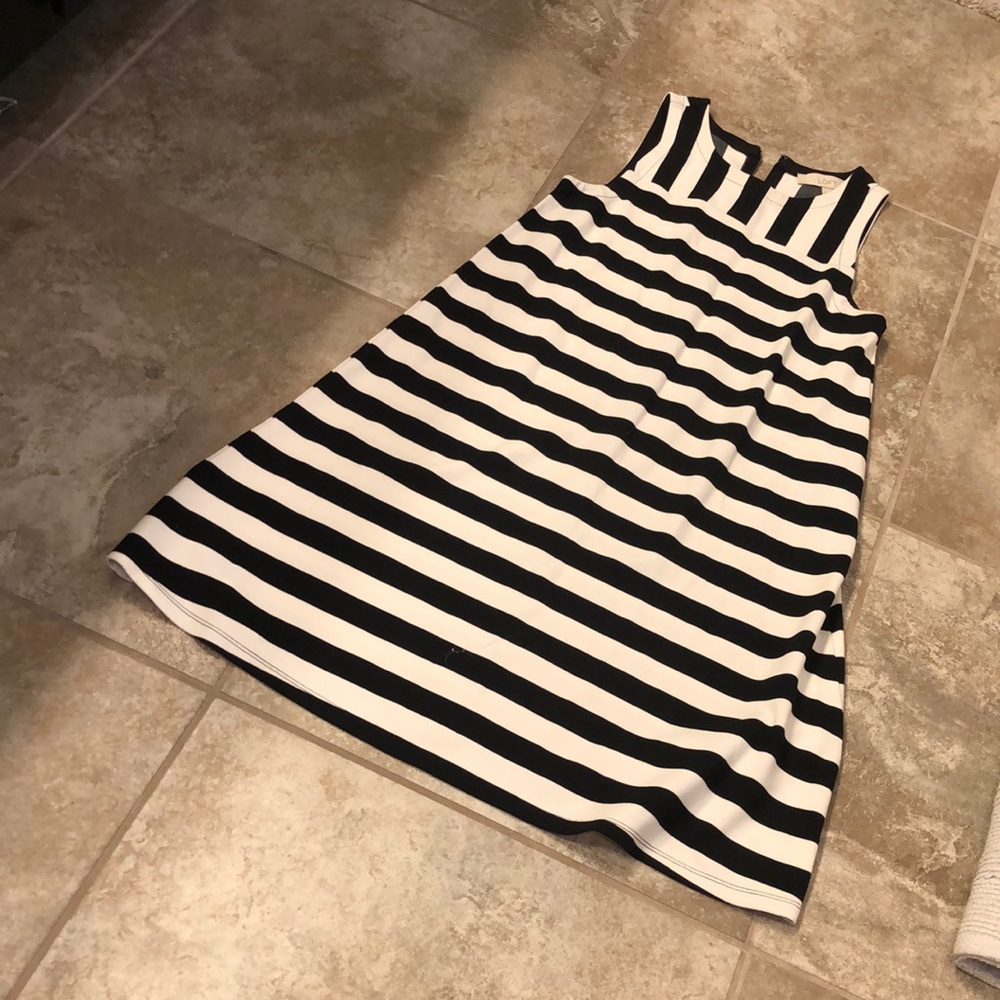 Causal stripped LOFT sleeveless dress